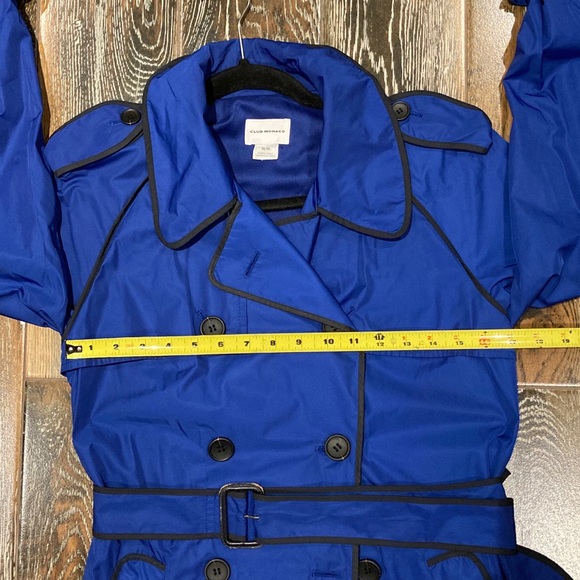 Club Monaco Blue Trench Coat - Picture 4 of 4